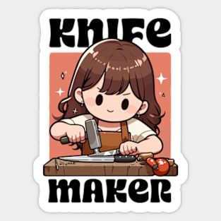 Knife Maker Sticker